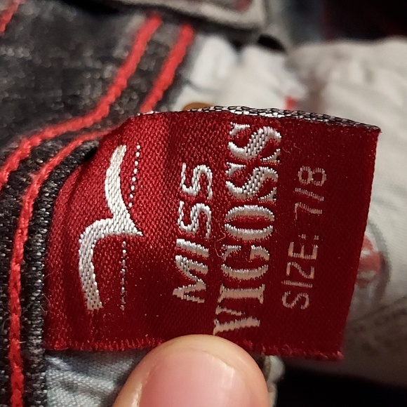 ๐2/$25 or 4/$40 Miss Vigoss Jeans size 7/8 Red Thread Design Excellent cond - Picture 4 of 6